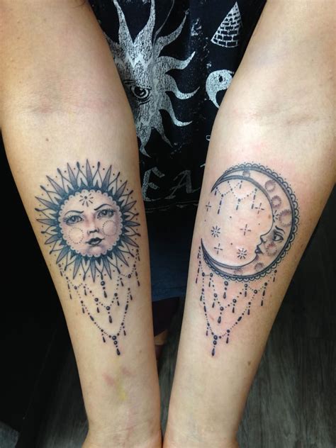 half moon and sun tattoo|half moon sun tattoo designs.